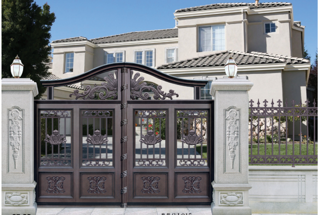 鑄鋁庭院別墅門的廣泛應用