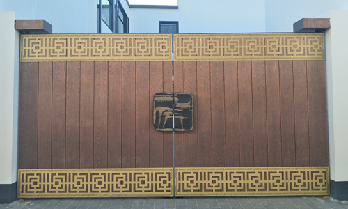 中式別墅銅藝大門